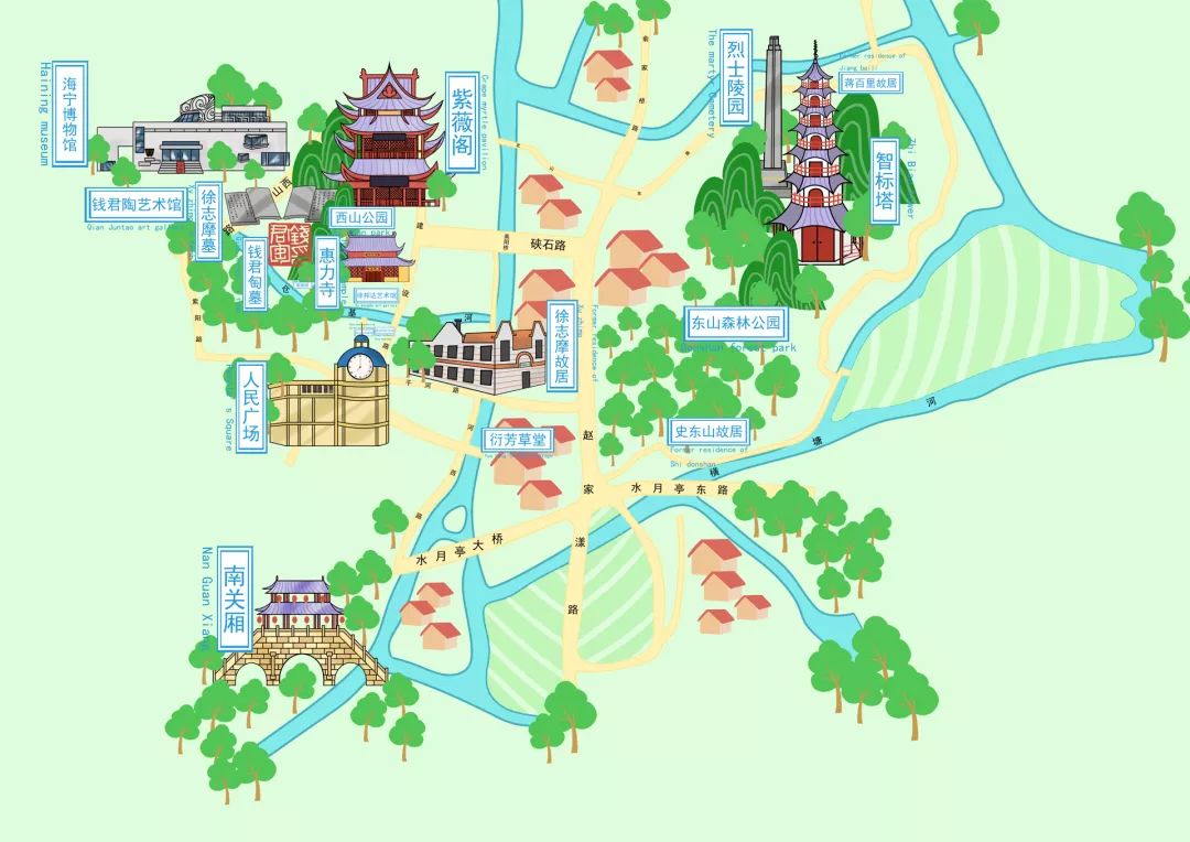 河北智能语音手绘导览地图系统